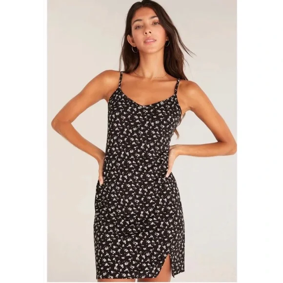 draped black mini dress Draped Pleated Mini Cascading Detail Dress